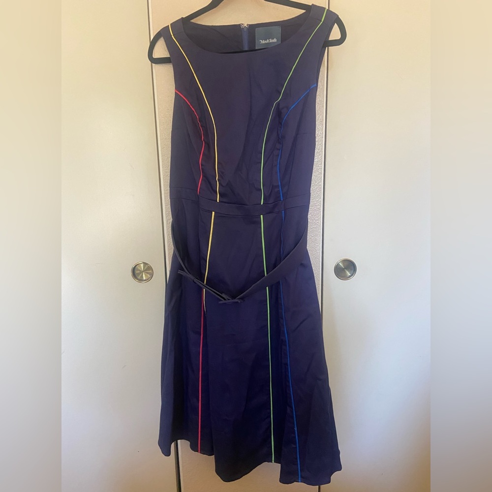 ModCloth - rainbow piping dress
